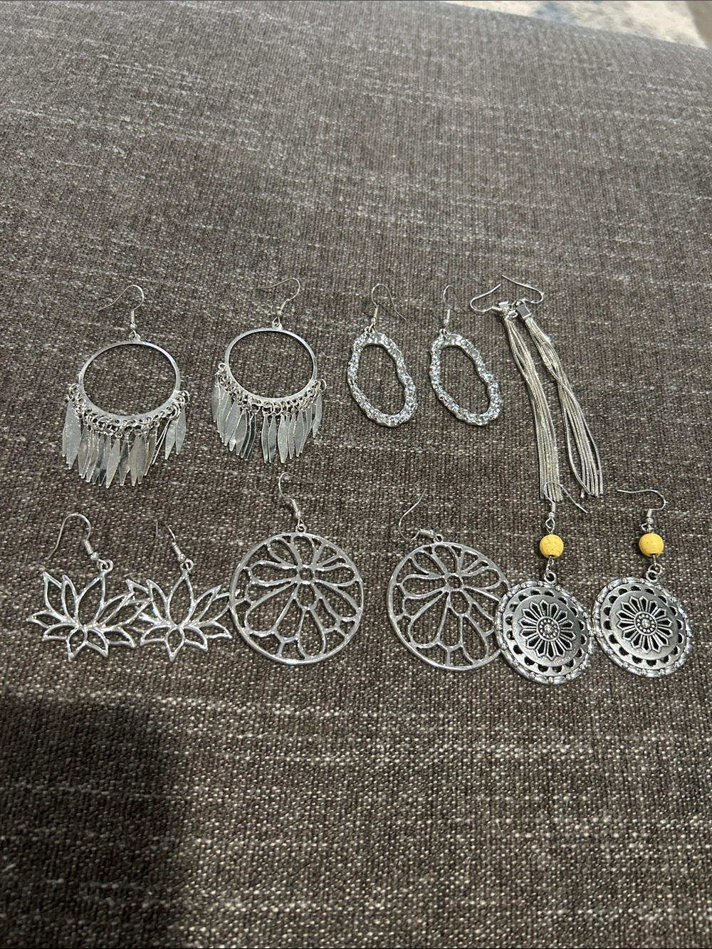 Silver-Tone Women's Earring Set - Assorted Styles
